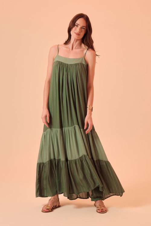 Vestido Cropped Jade Verde - foto 2