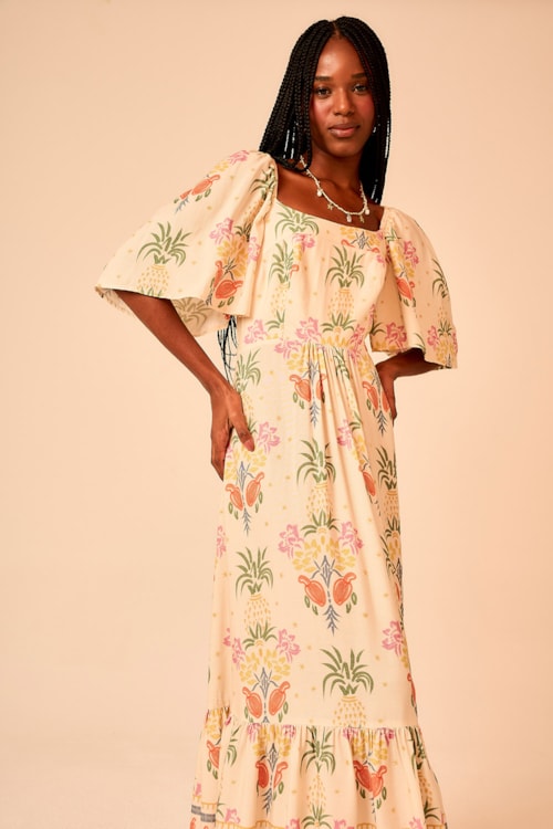 Vestido Cropped Jardim Das Frutas Estampado - foto 2