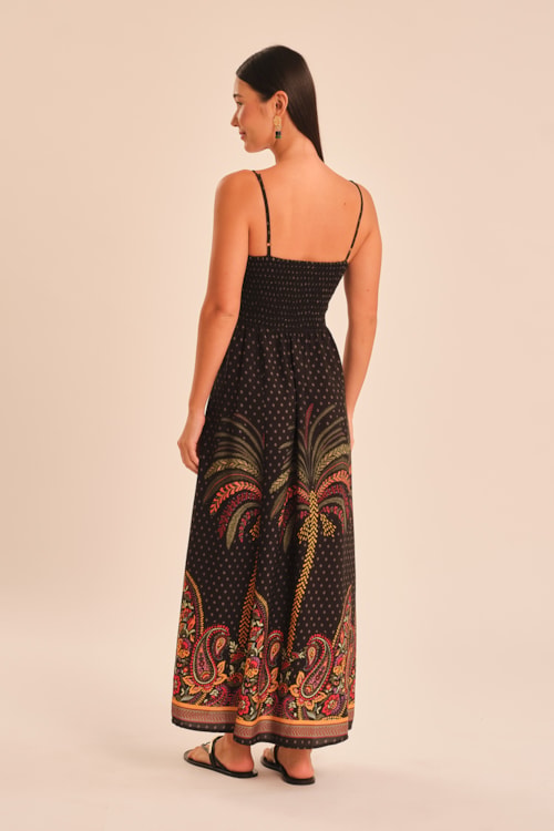 Vestido Cropped Jardim De Majorelle Estampado - foto 5