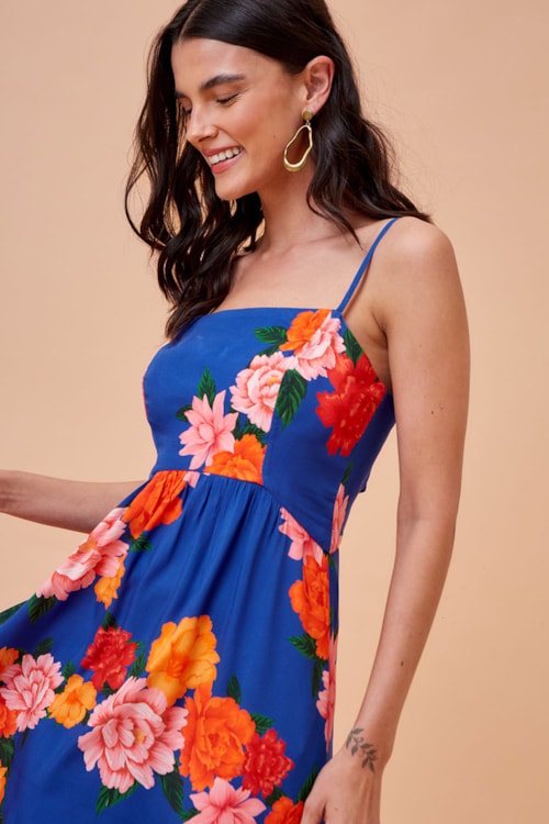 Vestido Cropped Jardim De Verona Estampado - foto 4