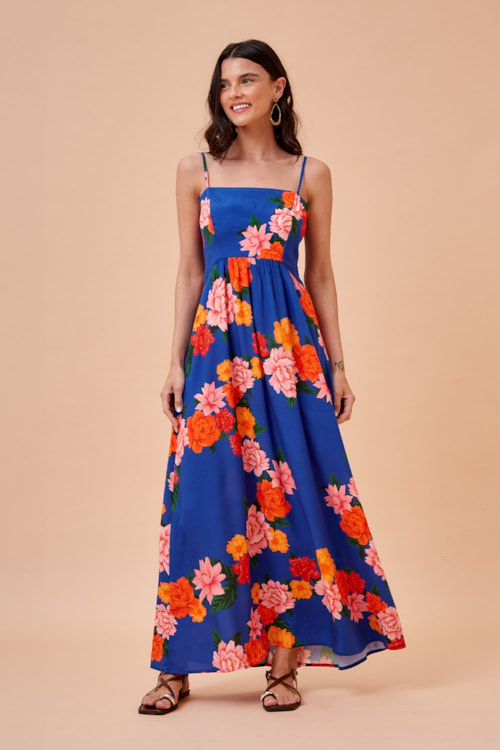 Vestido Cropped Jardim De Verona Estampado - foto 1