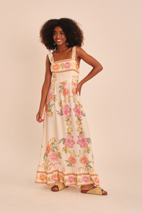 Vestido Cropped Jardim Do Deserto Estampado - foto 1