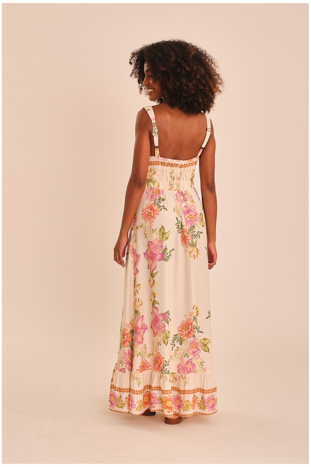 Vestido Cropped Jardim Do Deserto Estampado