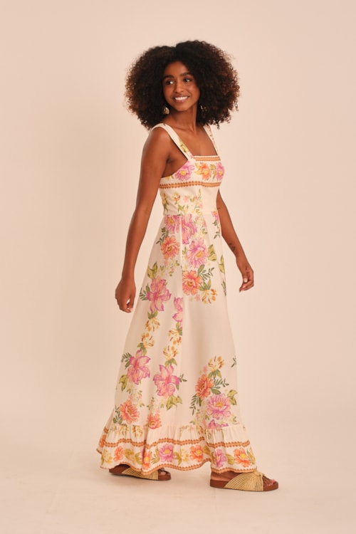 Vestido Cropped Jardim Do Deserto Estampado - foto 4