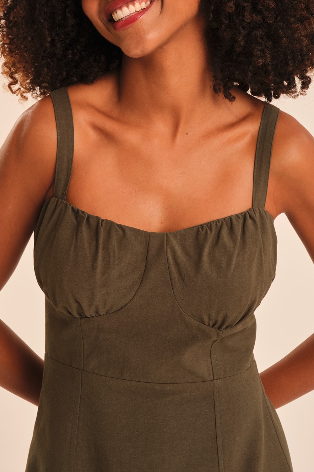 Vestido Cropped Jardim Verde Jade