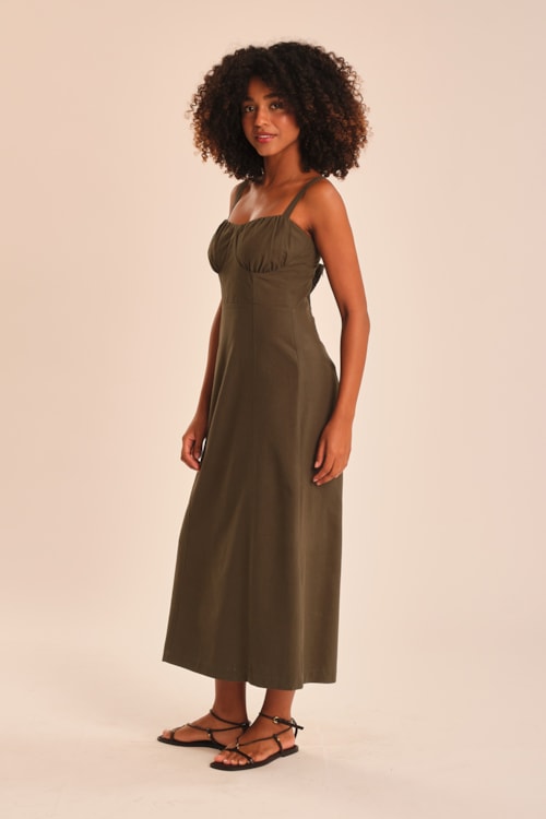 Vestido Cropped Jardim Verde Jade - foto 3