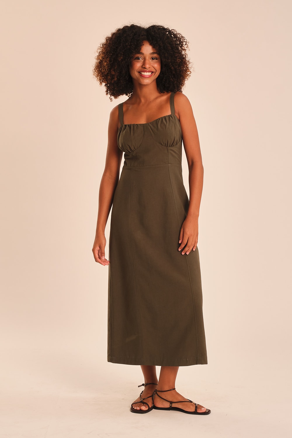 Vestido Cropped Jardim Verde Jade