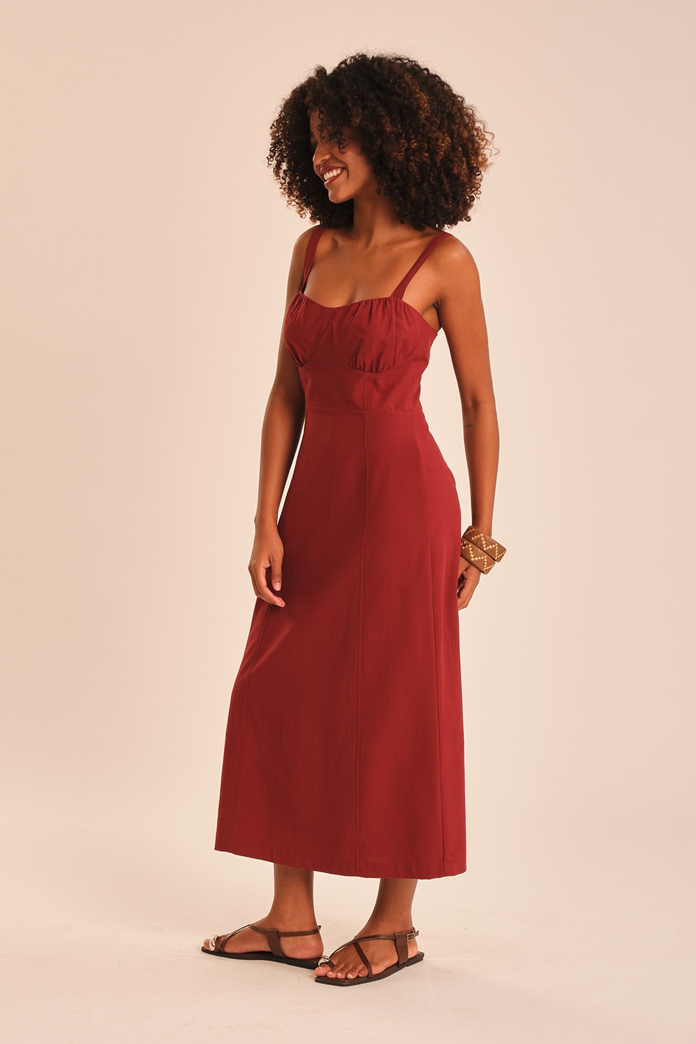 Vestido Cropped Jardim Vinho Tamara