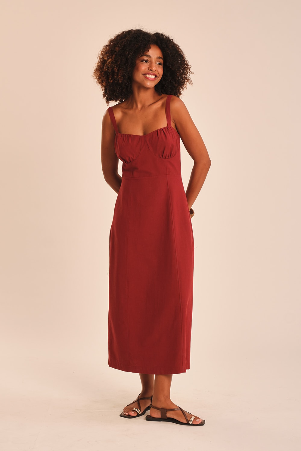Vestido Cropped Jardim Vinho Tamara