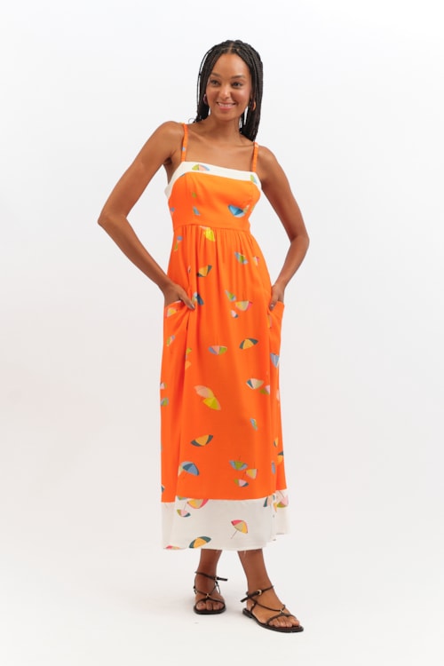 Vestido Cropped La Playa Estampado - foto 1