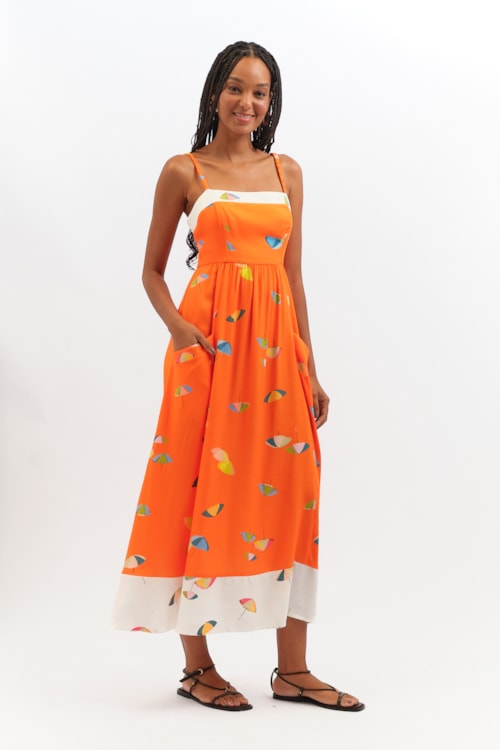 Vestido Cropped La Playa Estampado - foto 3