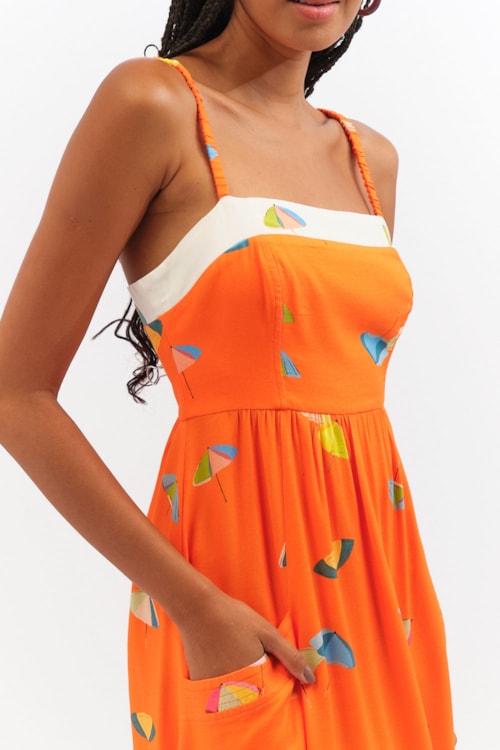 Vestido Cropped La Playa Estampado - foto 2