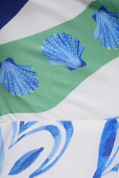 Vestido Cropped Laco Floral Pincelado Estampado - foto 6