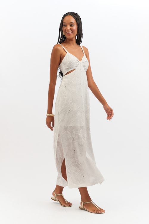 Vestido Cropped Laise Oceano Off - foto 3