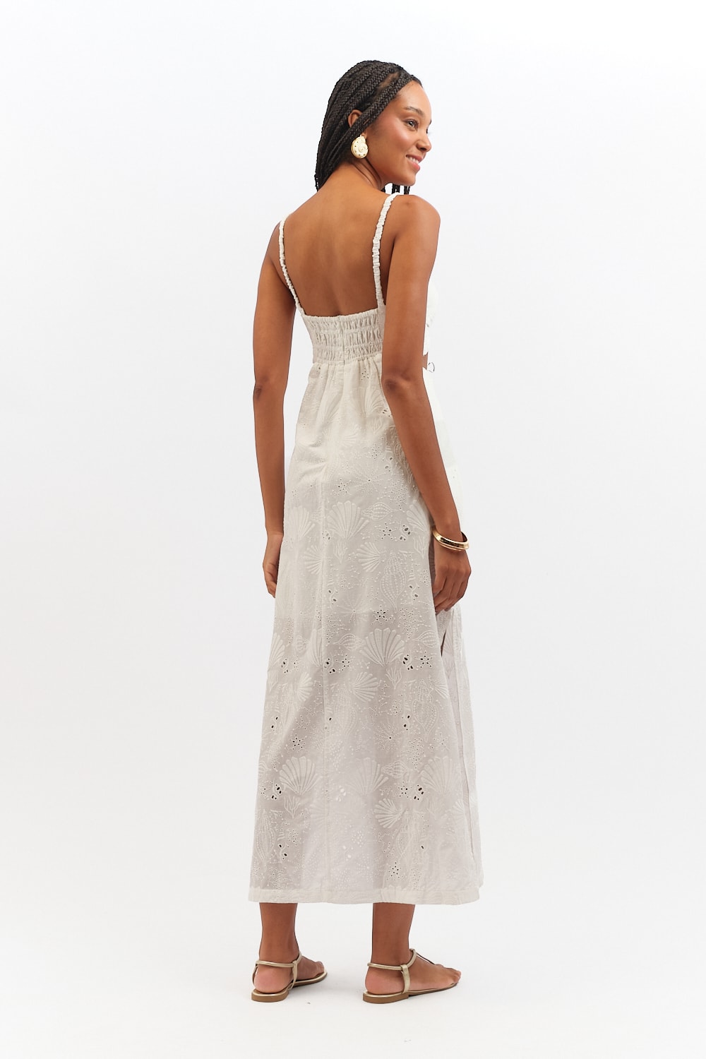 Vestido Cropped Laise Oceano Off