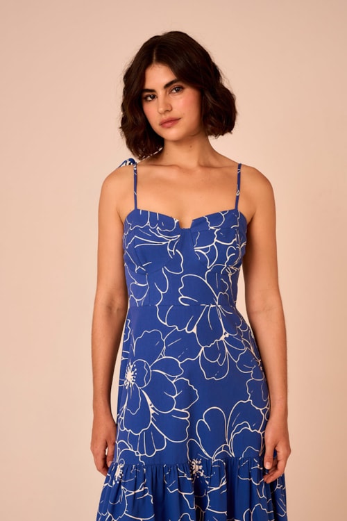 Vestido Cropped Lazuli Estampado - foto 5