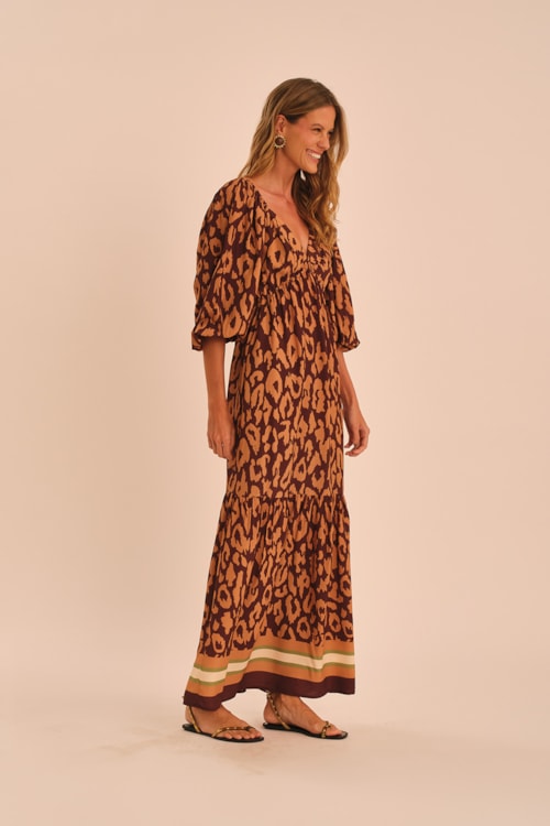 Vestido Cropped Leopard Estampado - foto 2