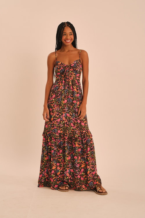 Vestido Cropped Liberty Nomade Estampado - foto 1