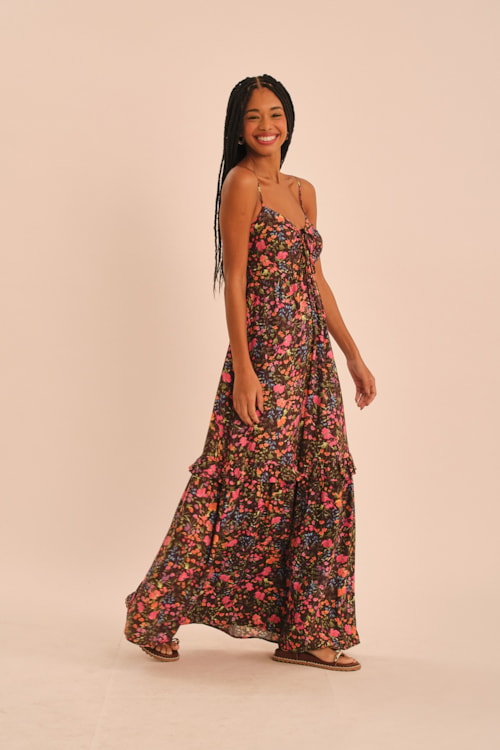 Vestido Cropped Liberty Nomade Estampado - foto 3