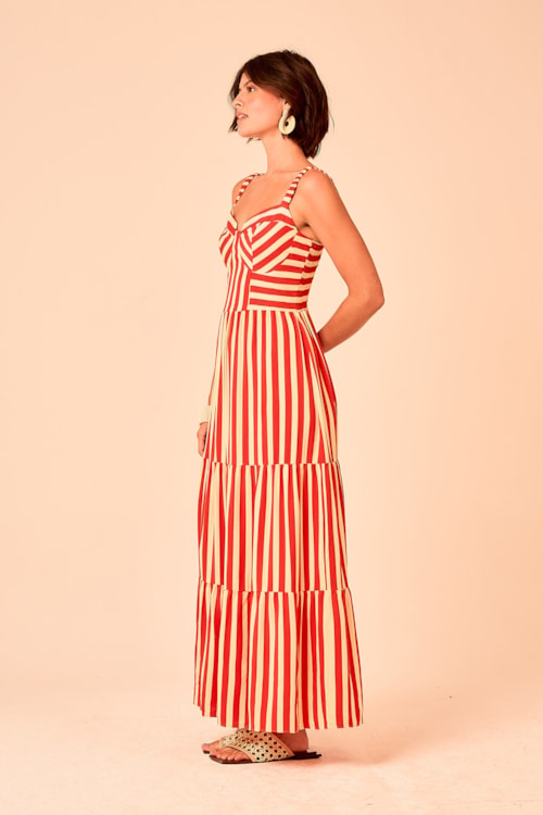 Vestido Cropped Listra Geometric Estampado - foto 3
