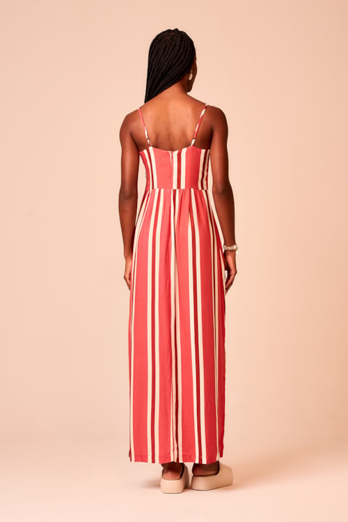 Vestido Cropped Listra Linen Estampado - foto 3
