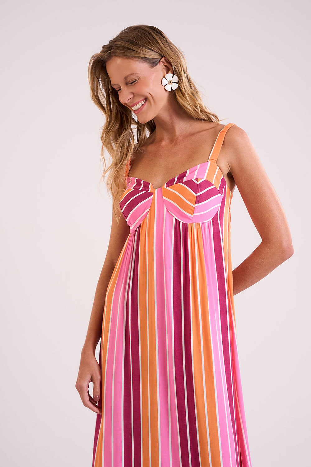 Vestido Cropped Listra Sunset Estampado