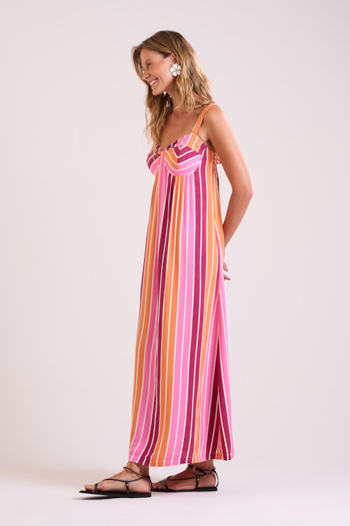 Vestido Cropped Listra Sunset Estampado - foto 3