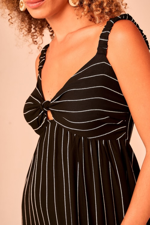 Vestido Cropped Listras P/b Listrado - foto 3