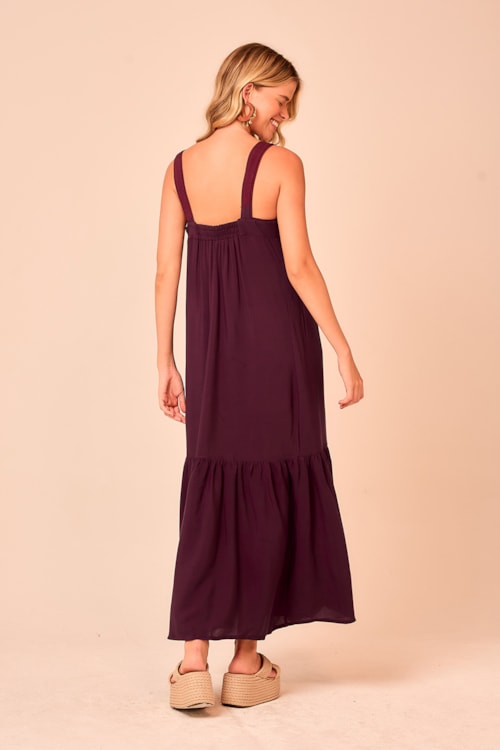 Vestido Cropped Lotus Roxo - foto 3