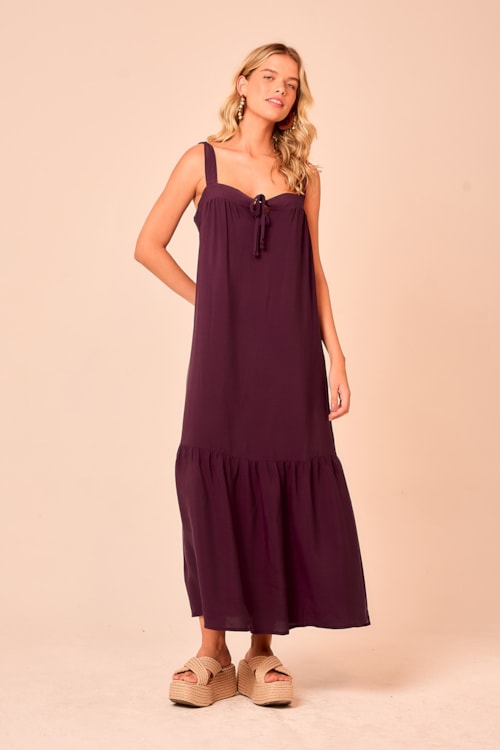 Vestido Cropped Lotus Roxo - foto 1