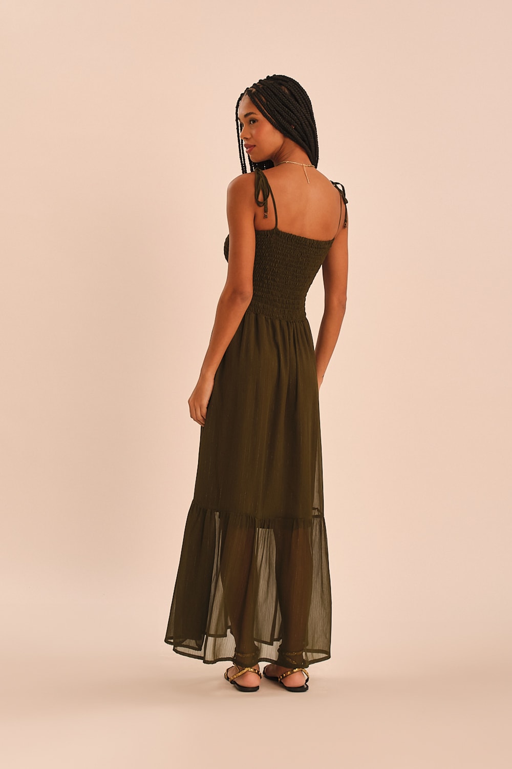 Vestido Cropped Lumina Verde Jade