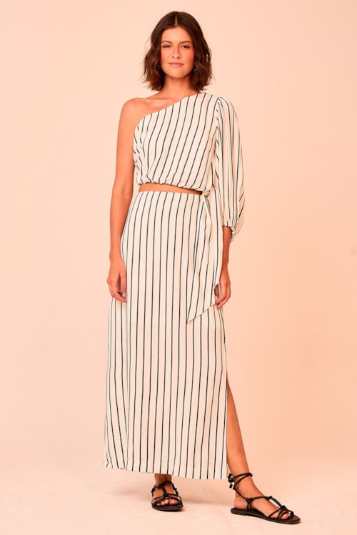 Vestido Cropped Lunar Off/preto - foto 1