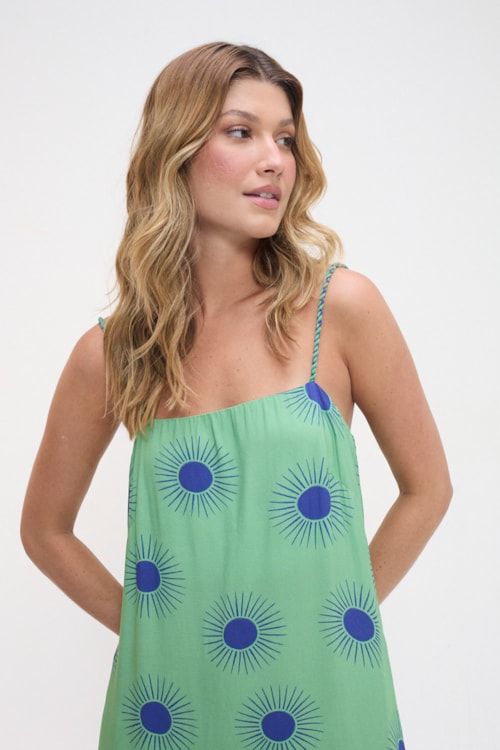 Vestido Cropped Luz Do Sol Estampado - foto 2