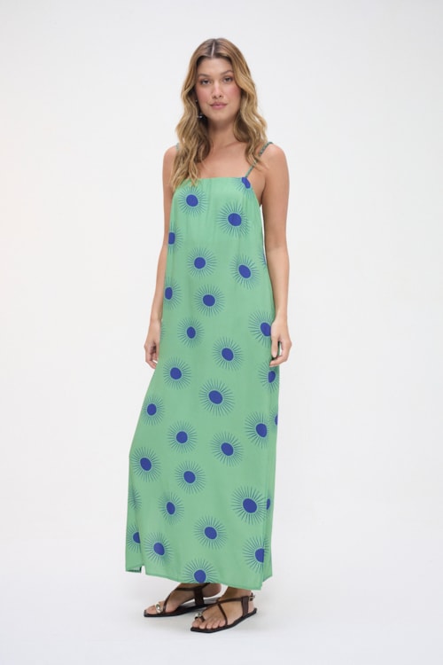 Vestido Cropped Luz Do Sol Estampado - foto 3