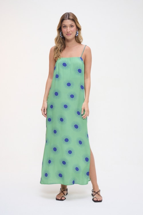 Vestido Cropped Luz Do Sol Estampado - foto 1