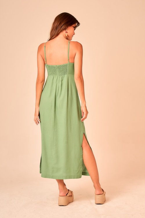 Vestido Cropped Malta Verde Wasabi - foto 6