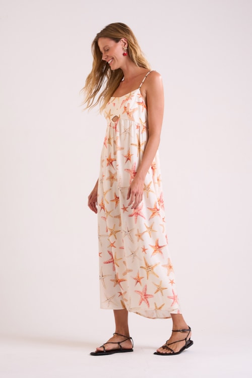 Vestido Cropped Marine Estampado - foto 3