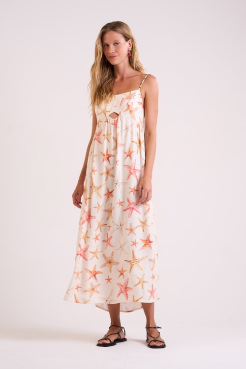 Vestido Cropped Marine Estampado - foto 1