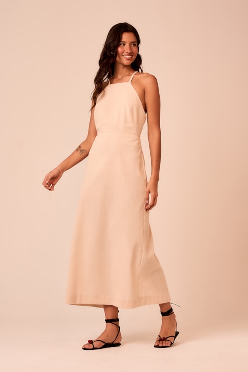 Vestido Cropped Maritima Bege - foto 2