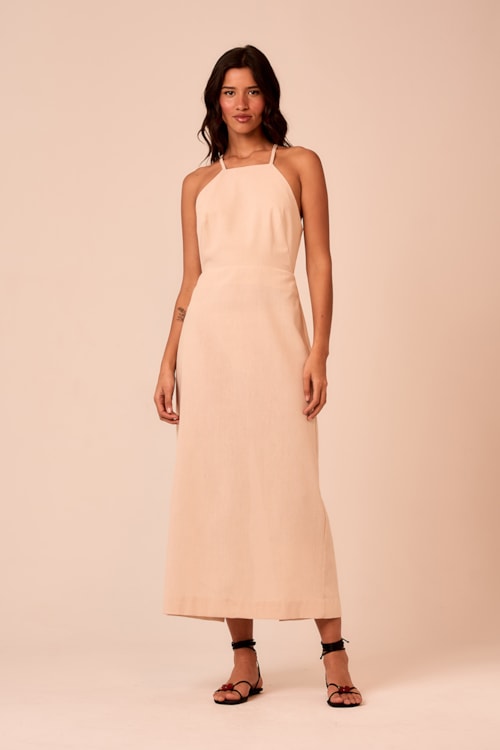 Vestido Cropped Maritima Bege - foto 1