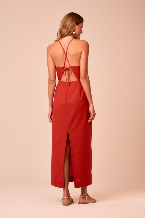 Vestido Cropped Maritima Vermelho - foto 3