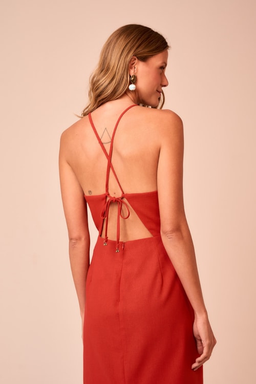 Vestido Cropped Maritima Vermelho - foto 4