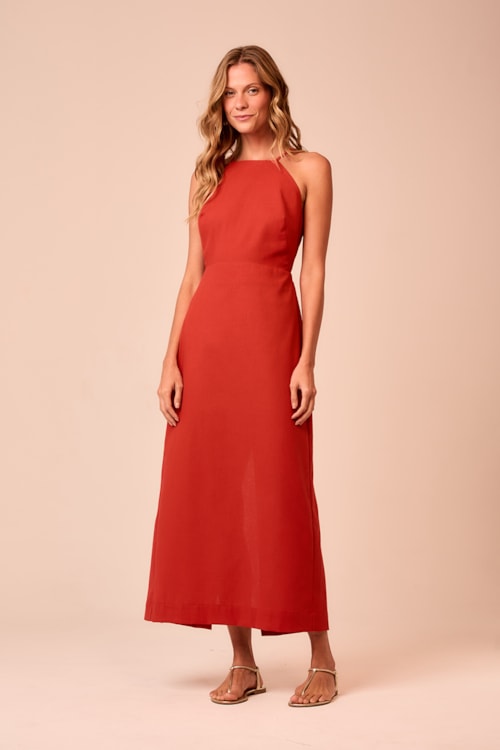 Vestido Cropped Maritima Vermelho - foto 1