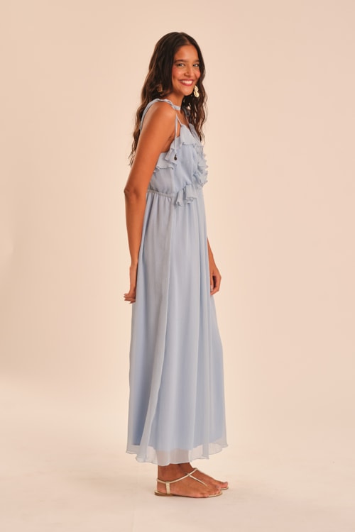 Vestido Cropped Medina Azul Majorelle - foto 3