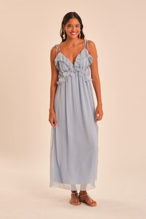 Vestido Cropped Medina Azul Majorelle - foto 1