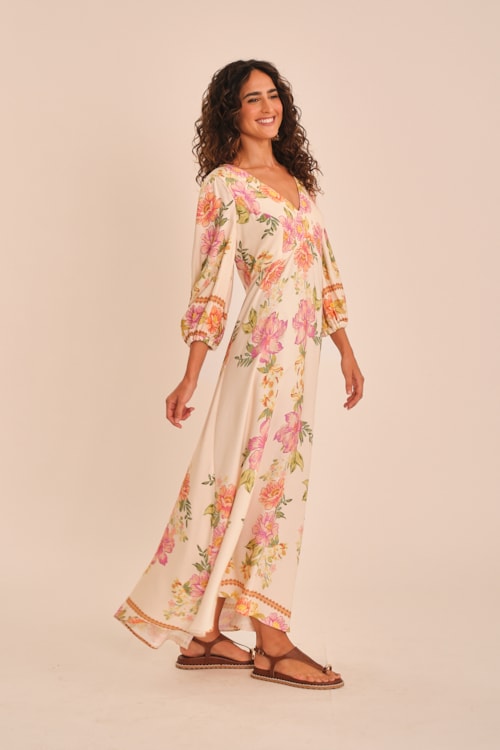 Vestido Cropped Mg Jardim Do Deserto Estampado - foto 5