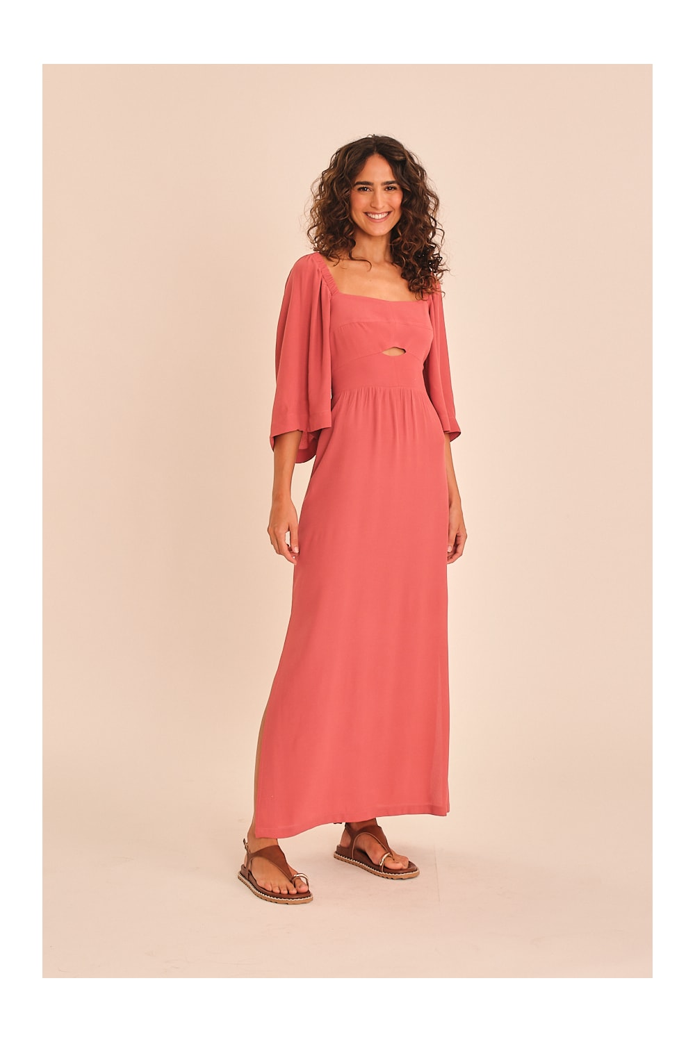 Vestido Cropped Mg Layla Rosa Seco