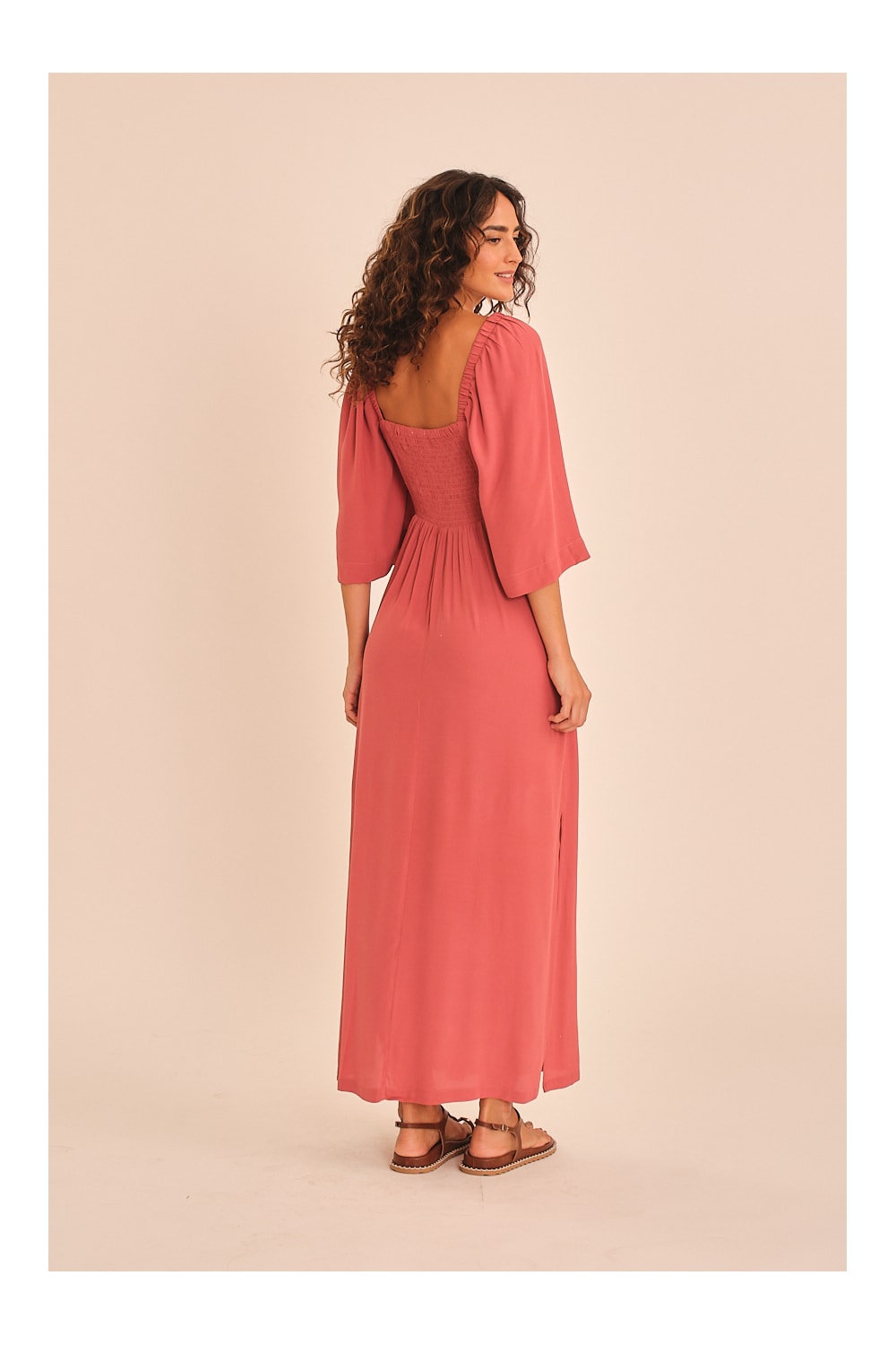 Vestido Cropped Mg Layla Rosa Seco