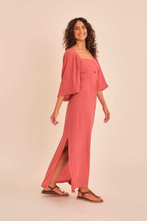 Vestido Cropped Mg Layla Rosa Seco - foto 4