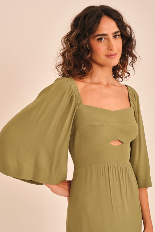 Vestido Cropped Mg Layla Verde Palmeira - foto 3